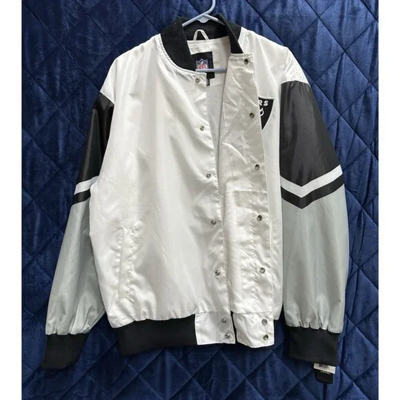 NFL vintage LA Los Angeles Raiders Fanimation men size large football jacket